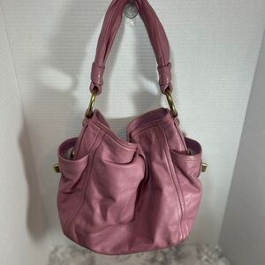 Coach Parker Hobo Lavender Leather Shoulder Bag